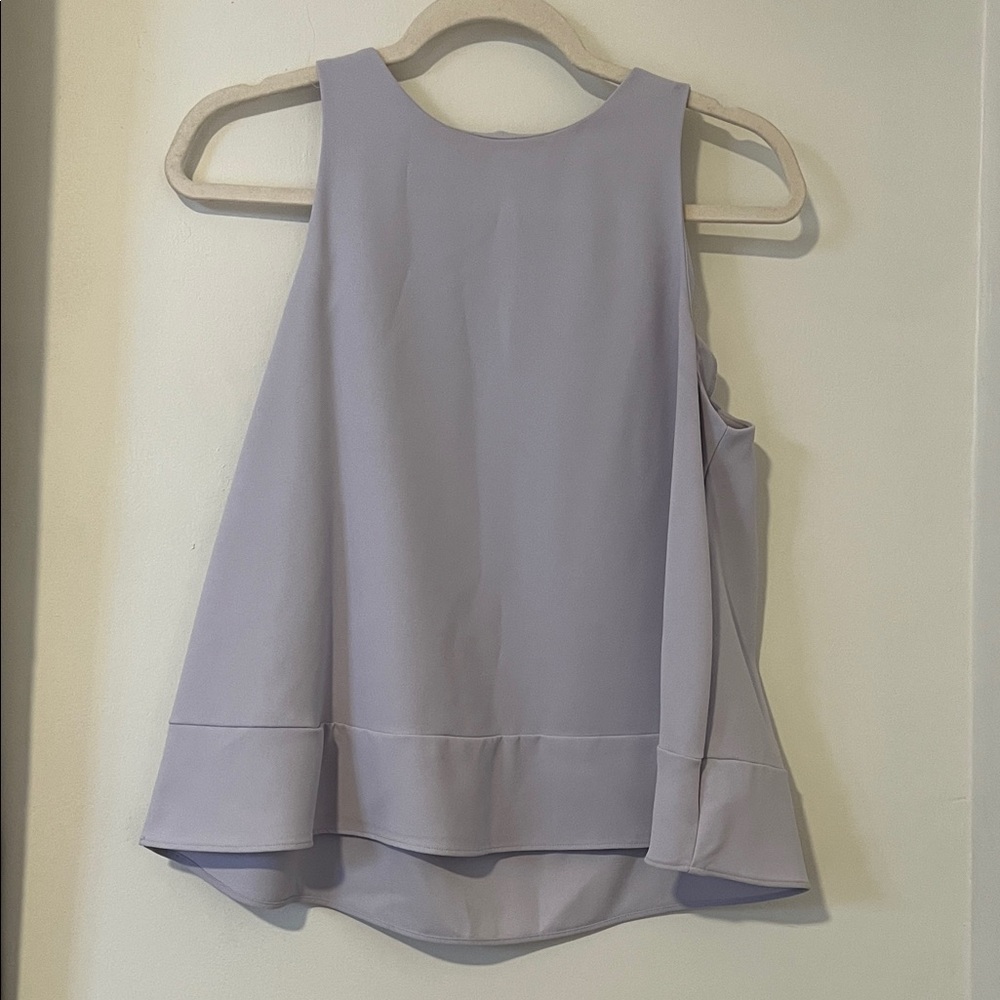 Ann Taylor Light Purple Sleeveless Blouse